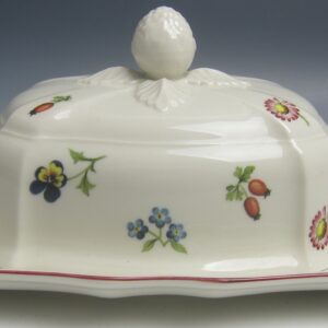 Villeroy + Boch PETITE FLEUR Covered Rectangular Butter EXCELLENT