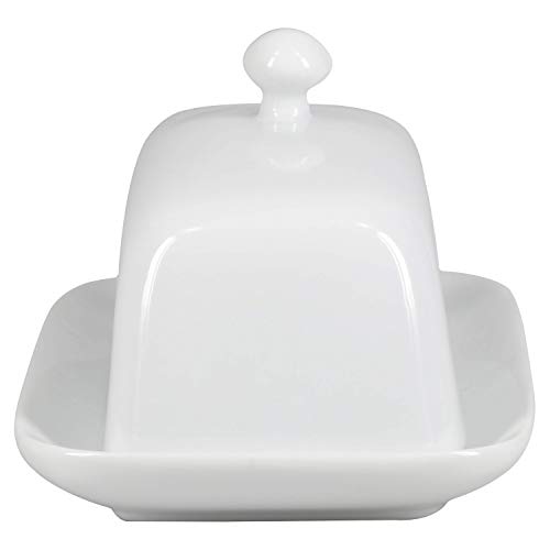 BIA Cordon Bleu Covered Butter Dish with Knob Lid, White (901114S1SIOC)
