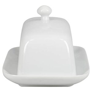 BIA Cordon Bleu Covered Butter Dish with Knob Lid, White (901114S1SIOC)