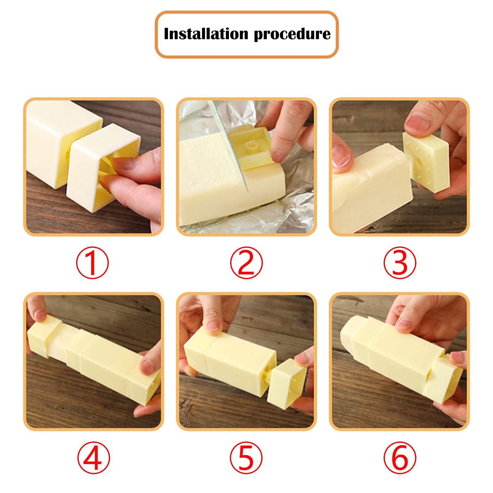 SuanlaTDS 1 Pc Portable Plastic Butter Spreader Butter Stick Container Rotating Dispenser for Toast Pancake Cooking