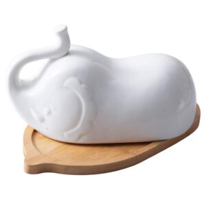 elephant large butter dish butter dish ceramic butter holder animal butter tray with lids elephant butter keeper container margarine holder cheese board ceramic food dinner plates plate fruite plate