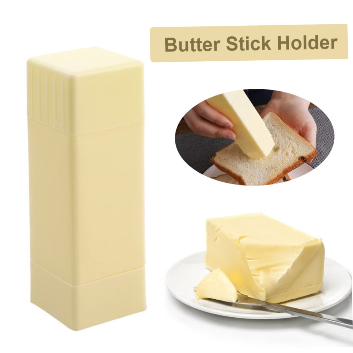 Butter Stick Holder Butter Dish Spreader Dispenser Rotary Butter Keeper with Lid for Corn Butter Dishes