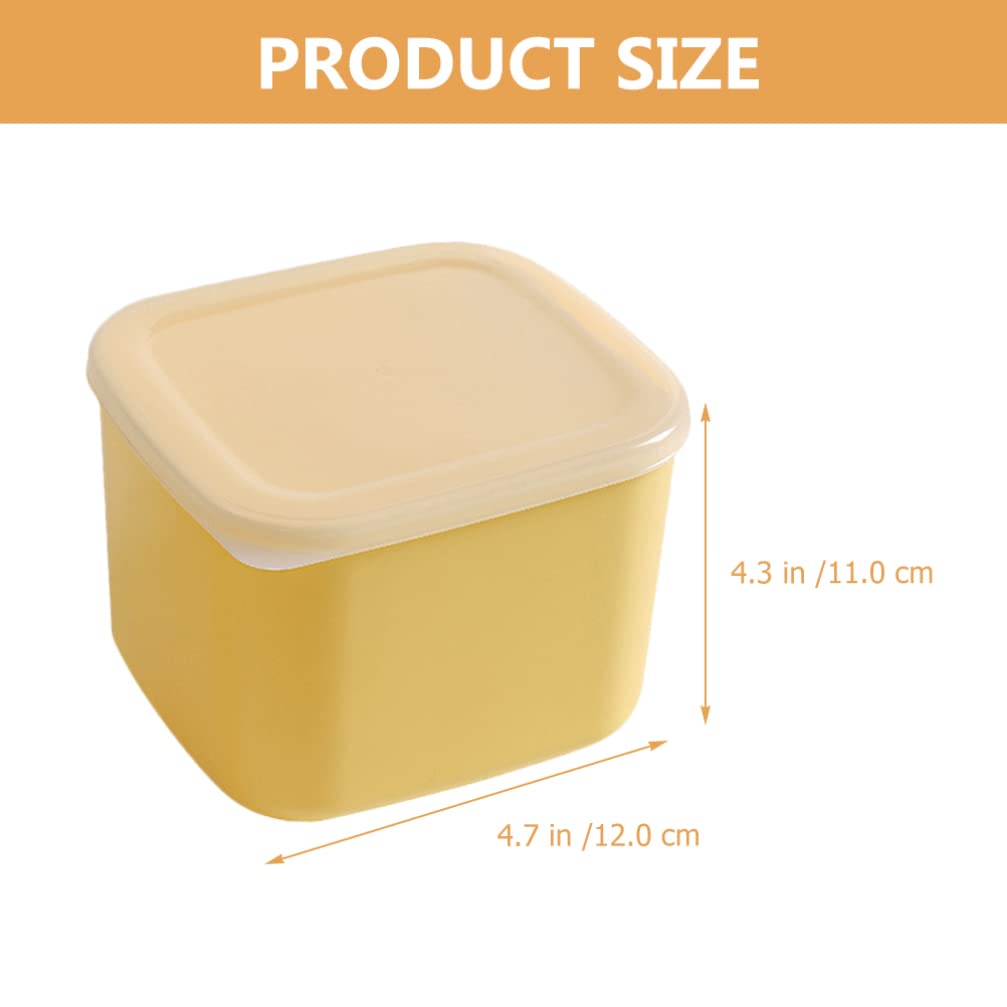 Luxshiny 2pcs Cheese Slice Holder Cheese Keeper Box Reusable Butter Box Plastic Cheese Storage Containers Airtight Fresh Keep Cheese Case with Lids for Home Kitchen Fridge