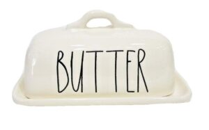rae dunn "butter" dish