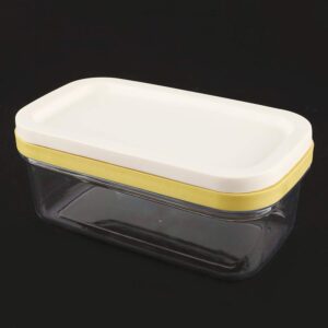 Butter Storage Box, Butter Box Cheese Container Keeper Butter Dish with Lid and Cutting Net Butter Storage Holder for Kitchen Restaurant Baking Food Storage Preservation Box, 6.7 x 3.9 x 2.8 in