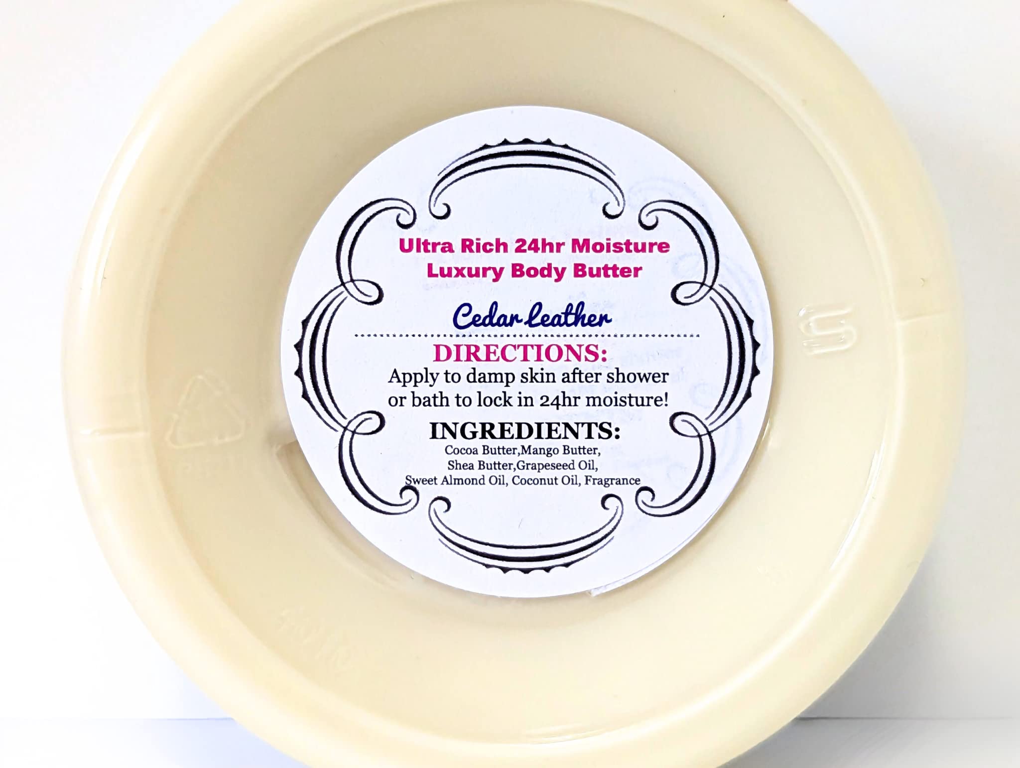 Just Whipped Haircare|Ultra Rich 24 Hr Luxury Body Butter-8 Oz.| Moisturizing| Free of Parabens, Sulfates, Silicones, Pthylates (Cedar Leather)