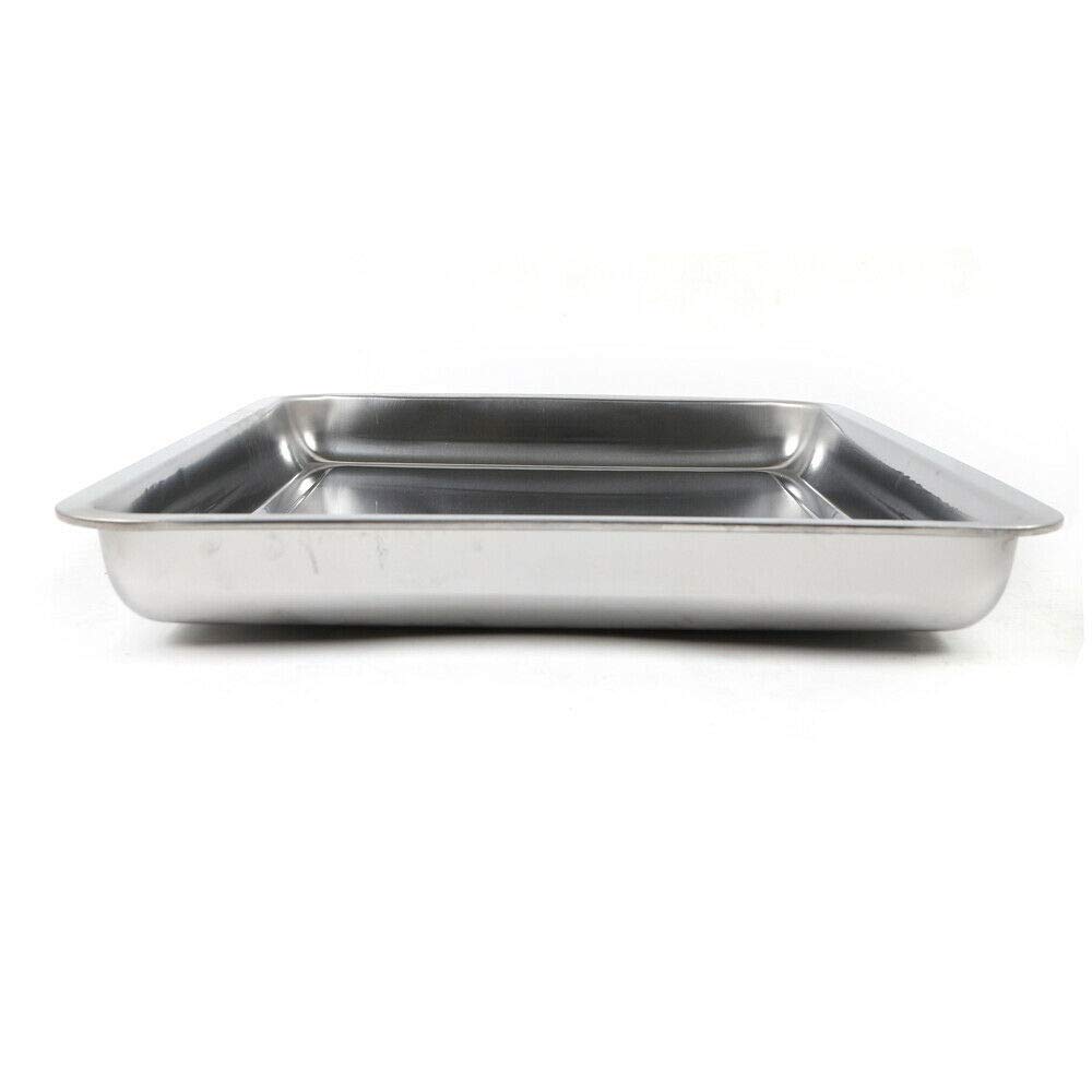 DYRABREST 6 PCS Full Size 2" Deep Stainless Steel Buffet Catering Pans for Hotels, Restaurant,Steam Table Pans/Hotel Buffet Pans kitchen,19.2''×13.3''×1.3''