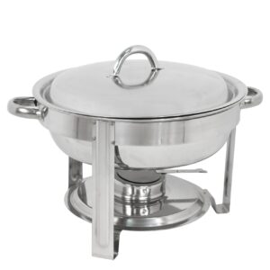 LEMY Chafing Dish, Stainless Steel Chafers with Lid&Fuel Holder, Catering Food Warmer Buffet Set for Parties, Weddings, Events, 5 QT
