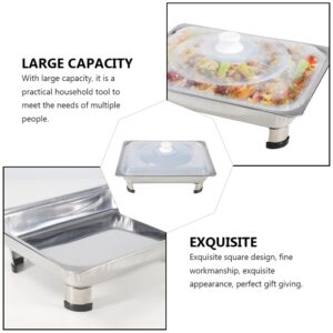 DOITOOL Chafing Dish Stainless Steel Buffet Chafer Set Rectangular Buffet Stove Chaffing Servers With Covers Food Warmers For Parties Buffets Catering 33cm