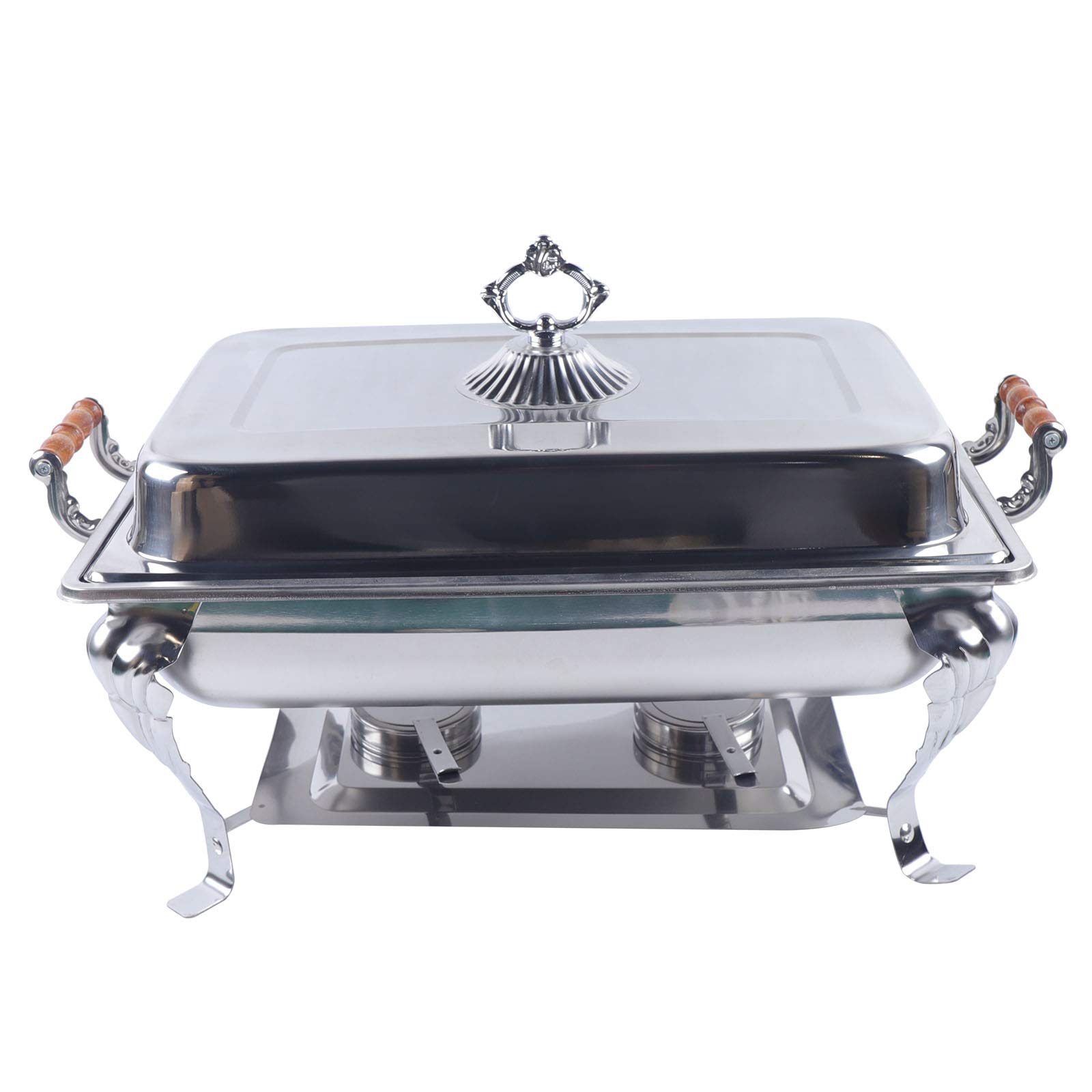 NeNchengLi Stainless Steel Chafing Dish Warming Container Chafing Dish Buffet Set Stainless Steel Food Warmer Food Insulation Parties Buffet Server Pan Warming Tray