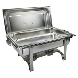 get-a-grip chafer with food pan handles 8qt stainless steel