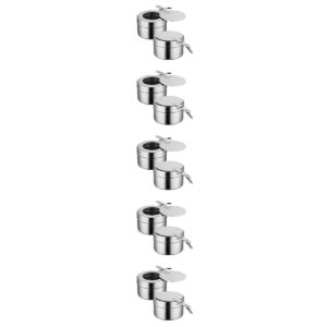 DOITOOL 10Pack Stainless Steel Fuel Holders, Chafing Fuel Holders with Cover, Fuel Holder for Chafing Dish, and Buffet, Barbecue, Party Supplies