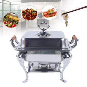Chafing Dish Buffet Set, Stainless Steel Food Warmer Buffet Square Chafing Dish Food Warmer for Parties Events Wedding