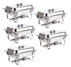 chafer 5 pack catering stainless steel chafer full size 8 qt buffet