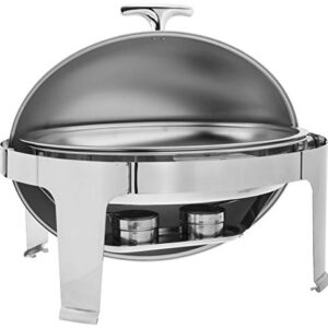 Winco Oval Roll Top Chafer, 8-Quart