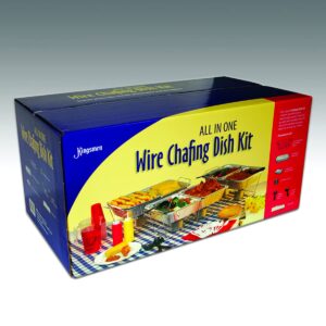 MARYLAND PLASTICS INC. Kingsmen Chafing Dish Kit - 23" x 13.4" x 18.25" | Silver | Pack of 24