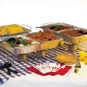 MARYLAND PLASTICS INC. Kingsmen Chafing Dish Kit - 23" x 13.4" x 18.25" | Silver | Pack of 24