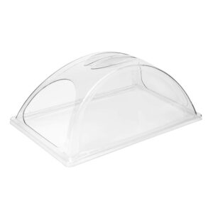 sterno clear dome chafer dish lid, dual openings, 3-pack