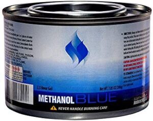 ecoquality chafing dish fuel cans - 2.5 hour burn time methanol blue gel burner cans 7oz - food warmer for chafing dish buffet set - liquid safe cooking fuel - canned heat fondue fuel (72 pack)