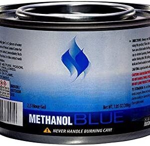 EcoQuality Chafing Dish Fuel Cans - 2.5 Hour Burn Time Methanol Blue Gel Burner Cans 7oz - Food Warmer for Chafing Dish Buffet Set - Liquid Safe Cooking Fuel - Canned Heat Fondue Fuel (72 PACK)