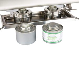 restaurantware fire tek 3.8 x 3.8 x 2.9 inch chafing fuel 24 no-flammable cooking fuel cans - up to 6 hours with screw cap diethylene glycol food warmer fuel cans built-in wick for buffets