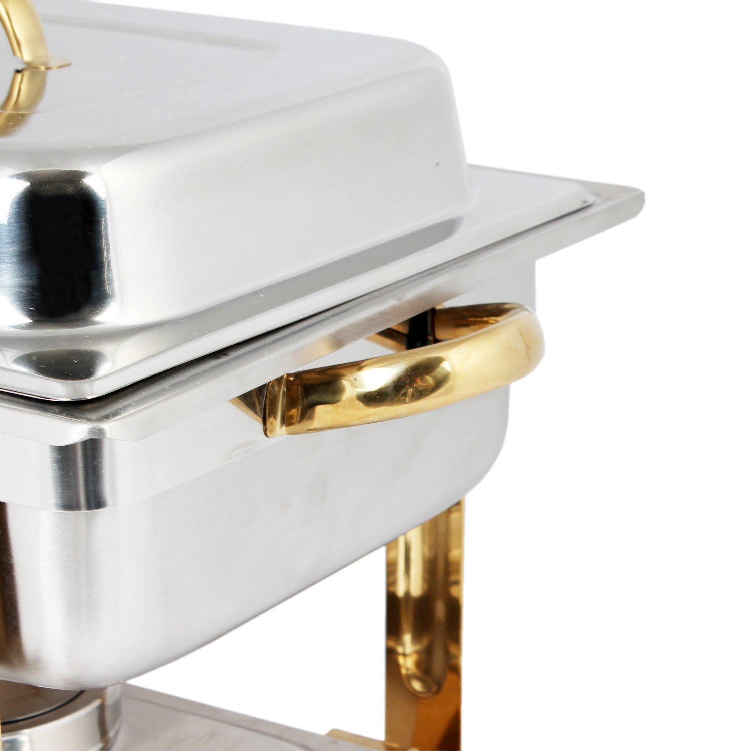 Tiger Chef Steel 4 Quart Gold Accented Chafer [Kitchen]