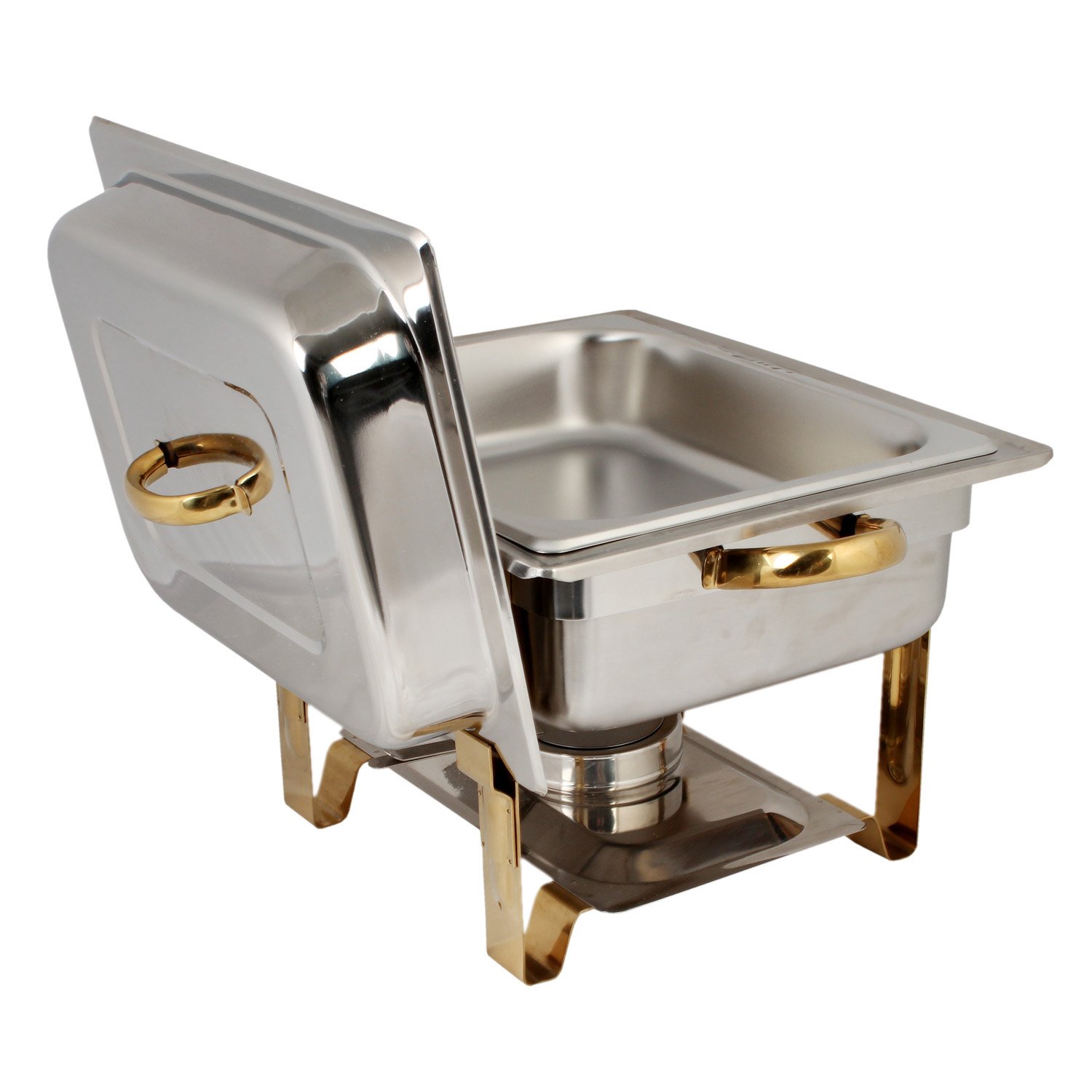 Tiger Chef Steel 4 Quart Gold Accented Chafer [Kitchen]