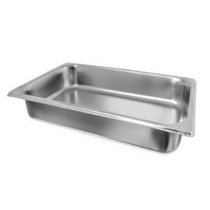 american metalcraft ensemble rectangular chafer food pan only,silver