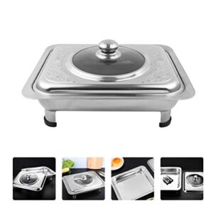 DOITOOL Cold Food Buffet Chafing Dish Buffet Set Chafer and Buffet Warmer Set Steam Pans and Folding Frame Food Warmers for Wedding Events Parties Buffets Buffet Server
