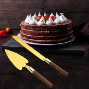 CHQLPBF 2pcs Cake knife slicer,Stainless Steel Cake Server,pie server,cake cutter,for Birthday party Wedding and all the Events,Cakes, Pie, Desserts and Pizza