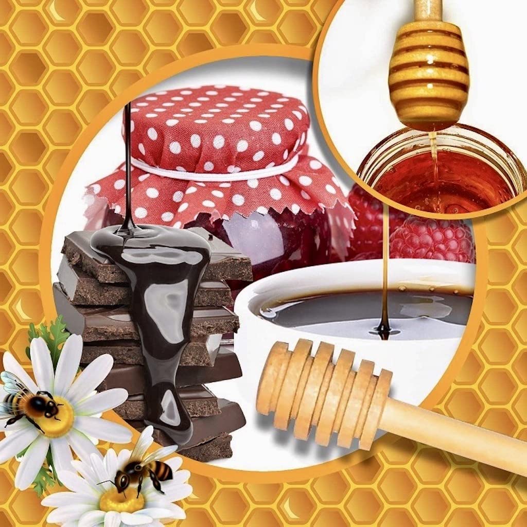 30 Pcs Eco Friendly Honey Dipper Sticks, 3 inch Mini Wooden Stirring Stick, Small Honey Stirrer Stick for Honey Jar Dispense Drizzle Honey and Party Favors Gift