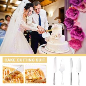 GUANLI Wedding Cake Knife and Server Set,Stainless Steel Cake Cutting Set For Wedding Holiday Thanksgiving Parties