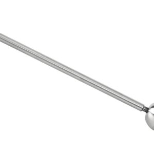 HOME-X Stainless-Steel Honey Dipper Wand for Honey Jars, Stainless-Steel Stirrer for Serving Honey and Syrup, Candy and Chocolate Drizzler Tool, 6 ¼” L x ¾” D, Stainless Steel