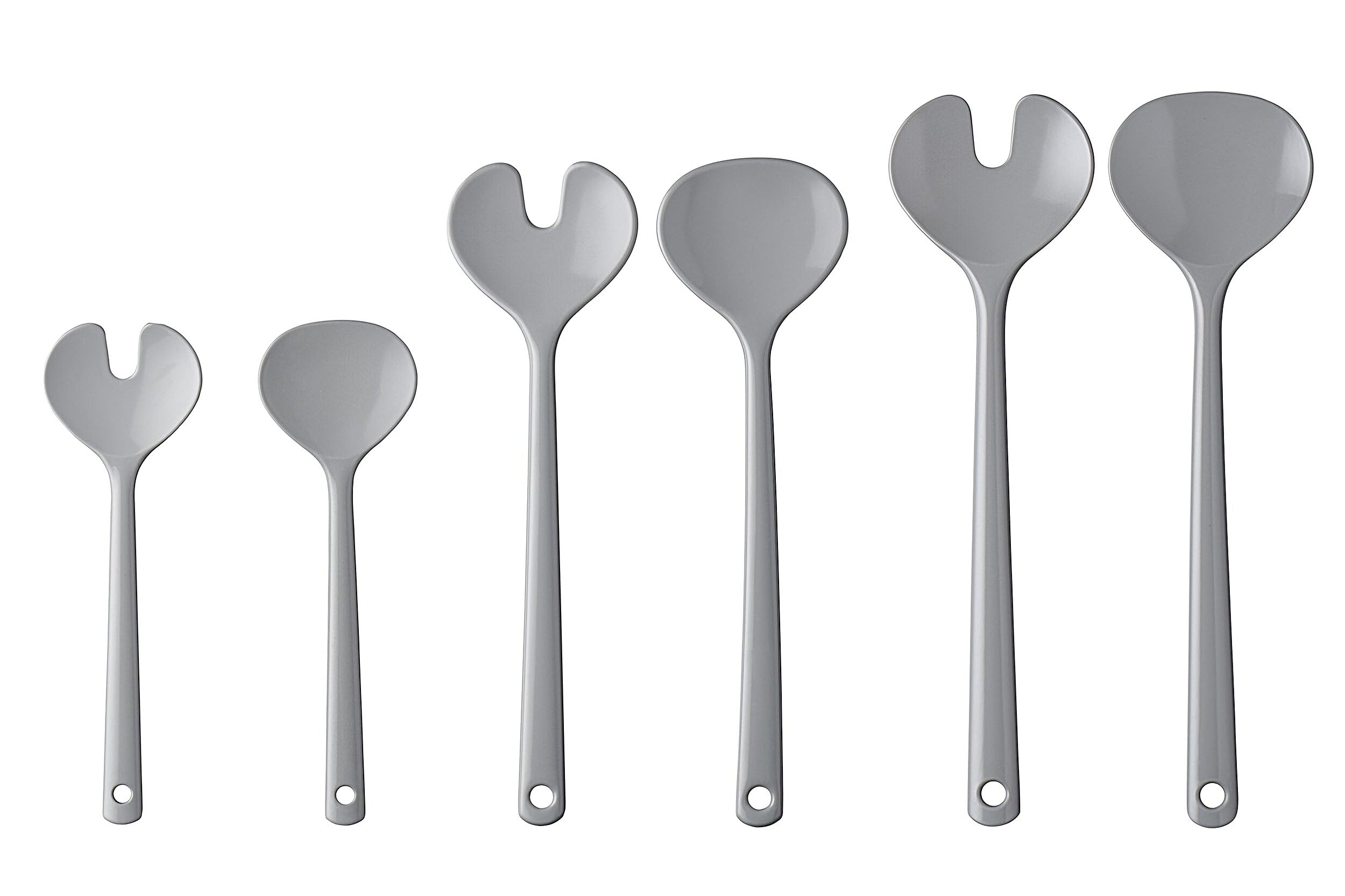 Rosti Mepal 102058043400 Salad Server Sets, Melamine, Grey, 20 x 20 x 30 cm