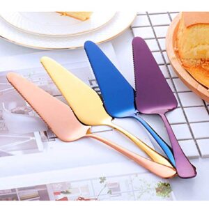 DOITOOL Stainless Steel Serrated Cake Shovel Cake Pie Pastry Server Serrated Spatula and Pizza Cut Turner Pie Server Spatula for Serving Platter, Cutting Dessert and Pizza Slicer