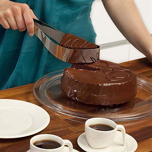 2 Packs 304 Stainless Steel Cake Slicer Cake Server Cake Cutter Serving Kitchen Utensils Plastic Gadget