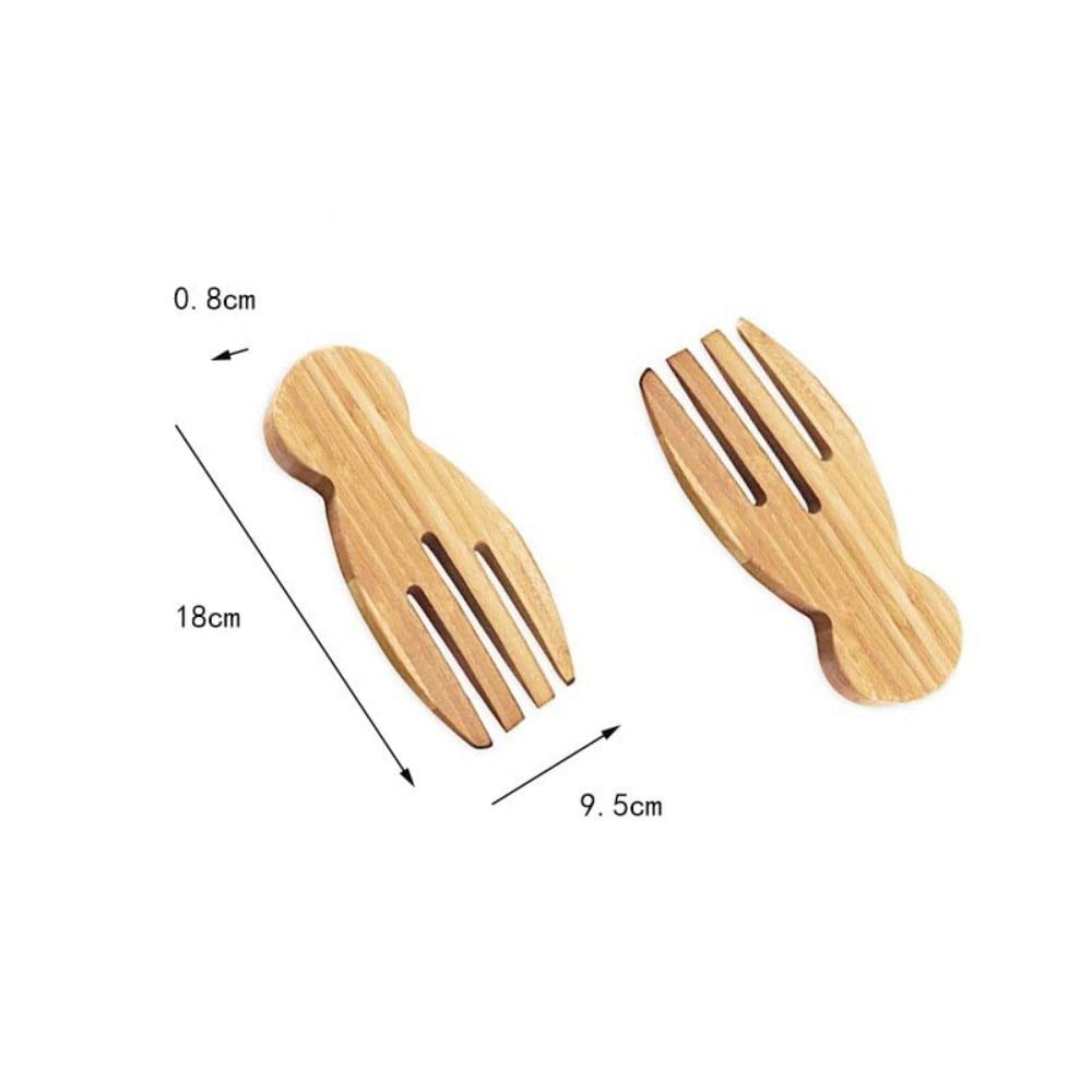 Bamboo Salad Hands, Bamboo Salad Server Set, Wooden Salad Server, Perfect tool to toss and serve salad, Bamboo kitchen helper