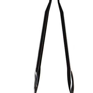 Set of 3 - Heavy Duty Black Serving Tongs - 9 inch - Plastic Disposable Salad Tongs - High Heat Plastic, Catering, Salads, Bakery, Buffets, BBQ, Ice, Hot and Cold Foods (9")