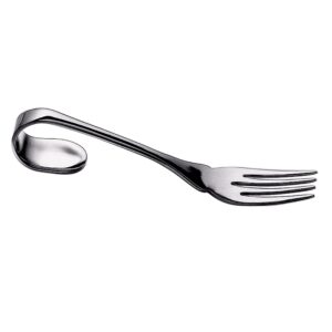 mepra az10001121 fantasia table fish fork – [pack of 12], happy, 19.5 cm, stainless-steel dishwasher safe tableware