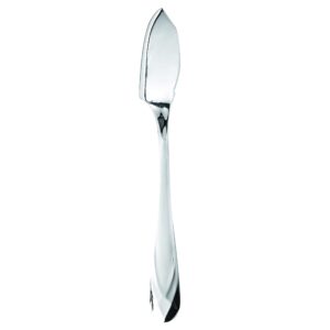mepra az10091120 diamante table fish knife, [pack of 12], 17.3 cm, brushed stainless-steel finish, dishwasher safe tableware