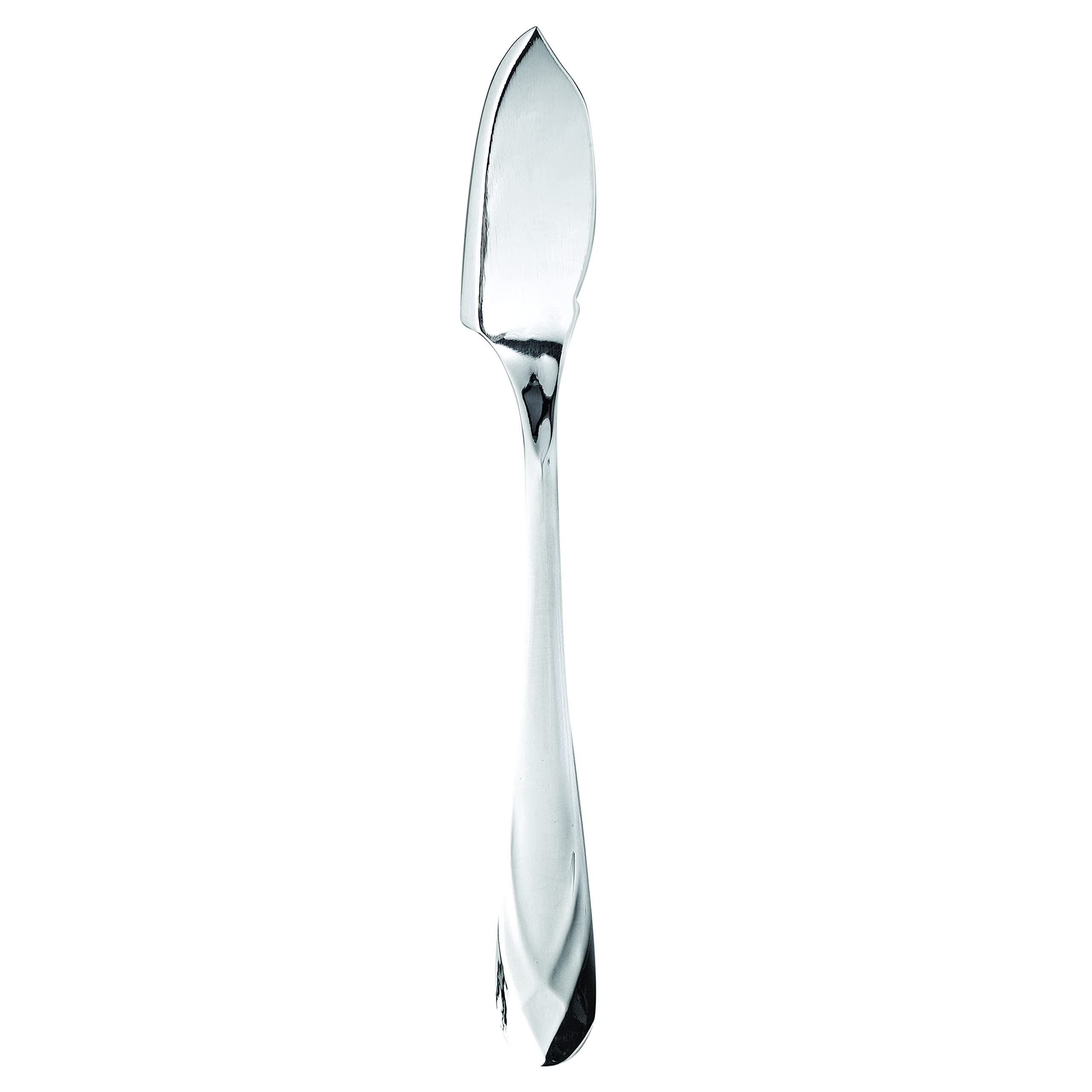 Mepra AZ10091120 Diamante Table Fish Knife, [Pack of 12], 17.3 cm, Brushed Stainless-Steel Finish, Dishwasher Safe Tableware