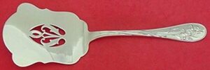 quintessence by lunt sterling silver waffle server flat handle as pierced 9 7/8"