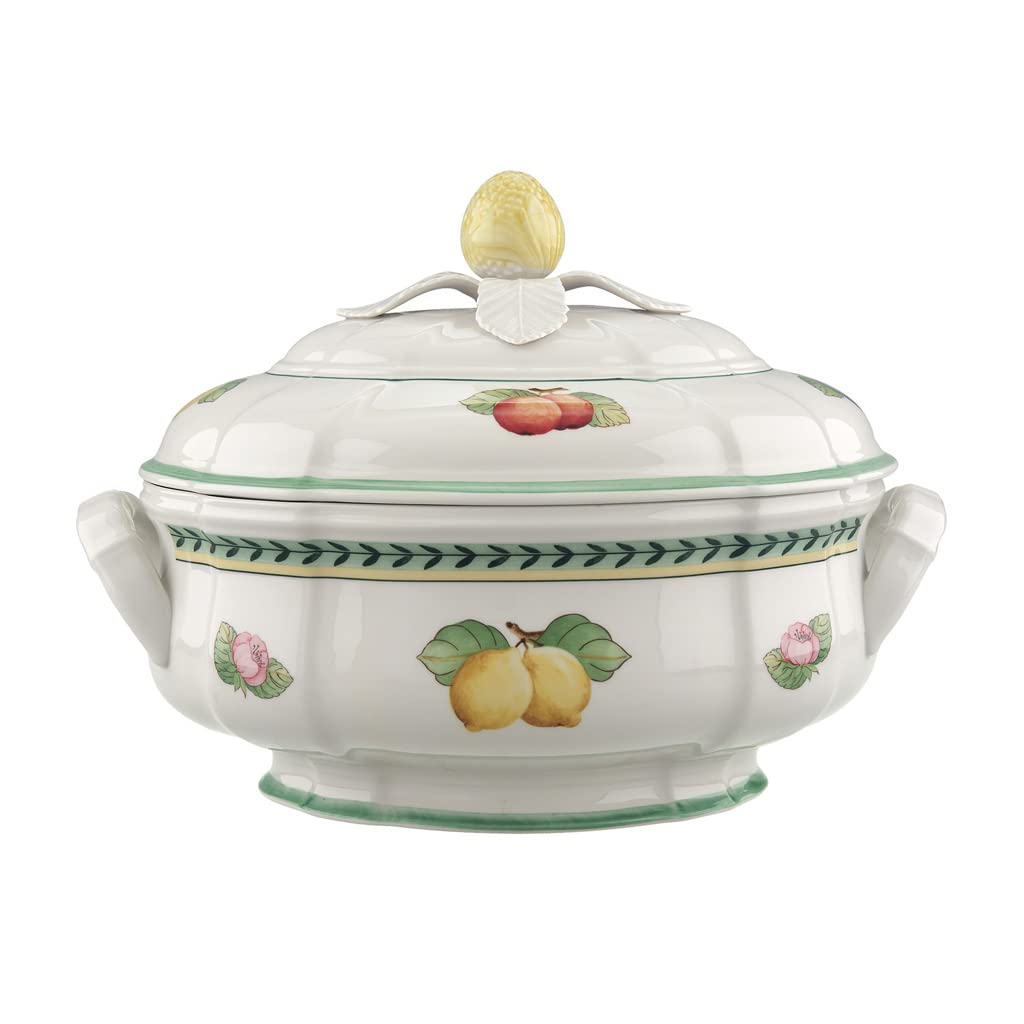 Villeroy & Boch French Garden Fleurence Soup Tureen, 84.5 oz, White/Multicolored