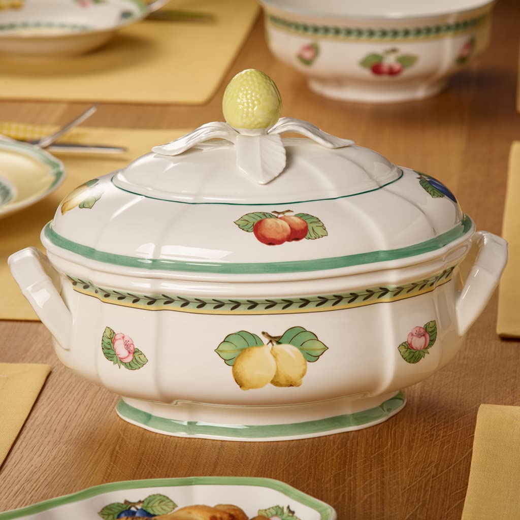 Villeroy & Boch French Garden Fleurence Soup Tureen, 84.5 oz, White/Multicolored