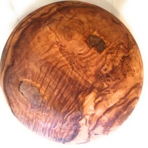 ORCHARD HARDWOODS 12" Artisan Olive Wood Serving Bowl/Centerpiece Rare Decorative Wooden Bowl for Fruit, Salad, Snacks, Chips. Popcorn. In Small 6", Med 7", Lg 8", XL 11", XXL 12". (XXL 12 inch)