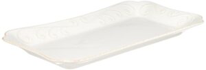 lenox french perle hors d'oeuvre tray, 13.5-inch, white -