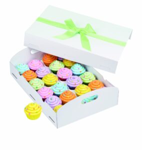 wilton cupcake box folding tray, std, white