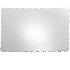 wilton 13" x 19" silver platters, 3 count