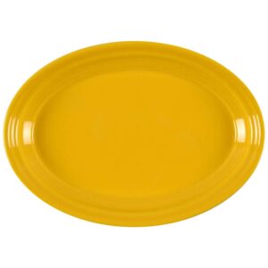 homer laughlin 9-5/8" small oval platter, daffodil