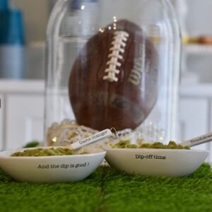 Mud Pie Football Dip Bowl and Spoon Sets (Dip is Good Bowl Set)